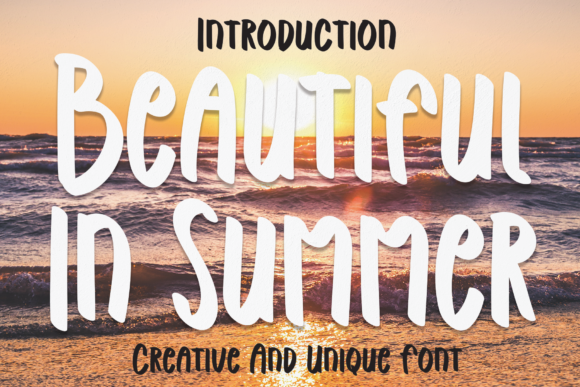 Beautiful in Summer: A Friendly Display Font That Lifts Your Brand
