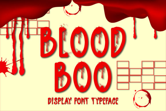 Blood Boo: A Spooky Display Font for Handmade Creators