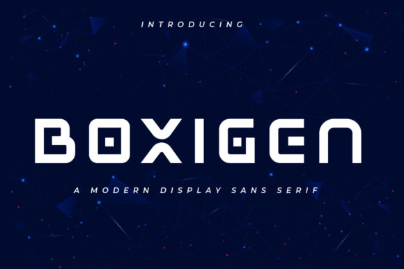 Boxigen: A Futuristic Display Font That Elevates Digital Branding