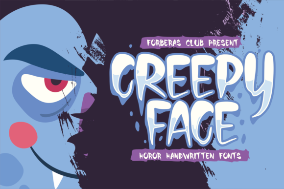 Creepy Face: A Spooky Display Font for Editorial Impact