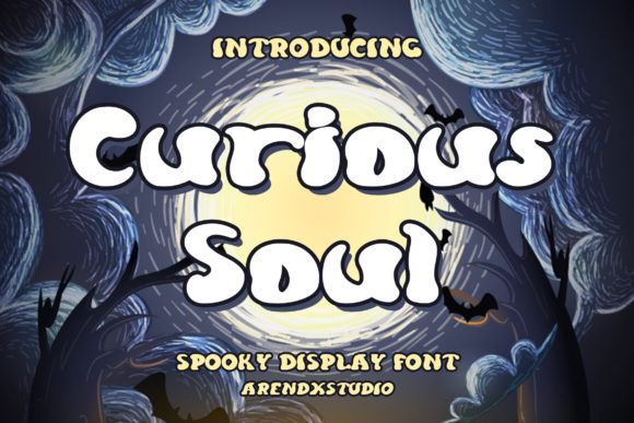 Curious Soul: A Spooky-Whimsical Display Font for Small Business Branding