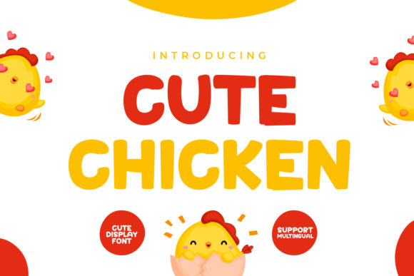 Cute Chicken: A Playful Display Font That Feels Like a Warm Hug
