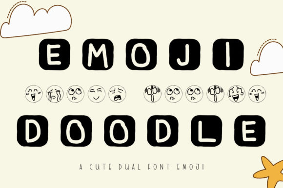 Emoji Doodle: A Friendly, Modern Display Font for Small Business Branding