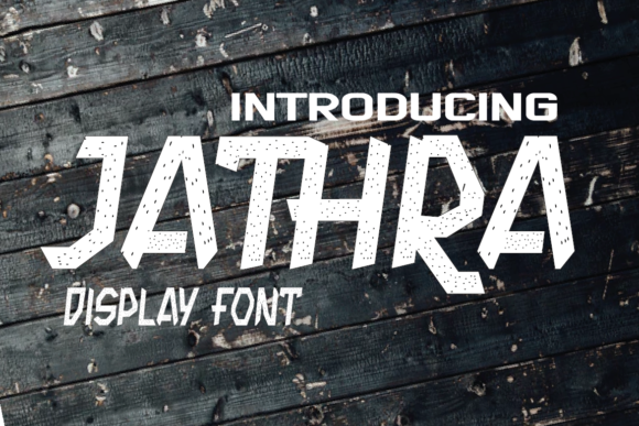Jathra: A Bold, Textured Display Font for Editorial Identity