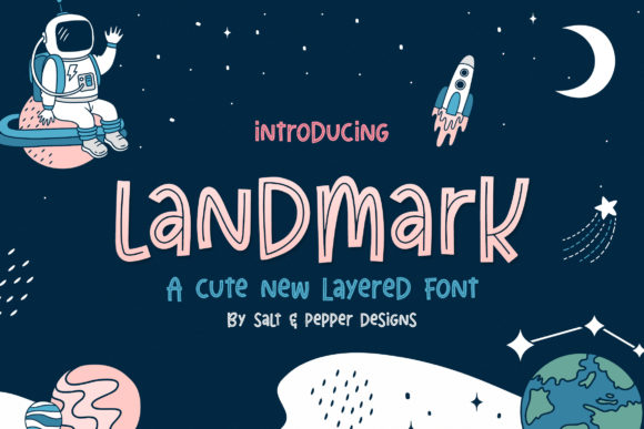 Landmark Trio: A Display Font That Makes Your Brand Feel Playful & Polished