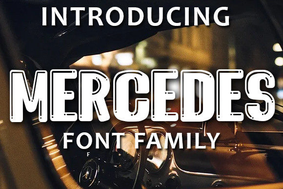 Mercedes: A Bubbly Display Font That Lifts Digital Design