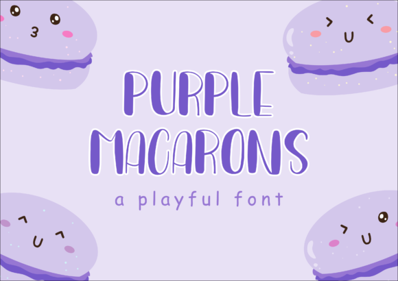 Purple Macaroon: A Display Font That Adds Magic to Real Business Branding