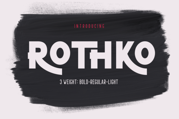 Rothko Display Font for Handmade Creators