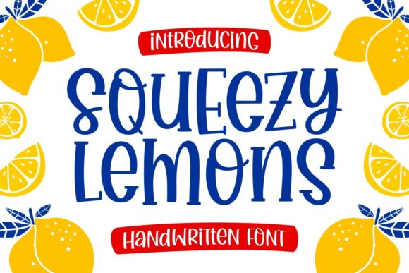 Squeezy Lemons: A Playful Display Font for Thoughtful Editorial Moments