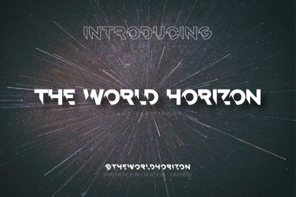 The World Horizon: A Display Font with Editorial Presence