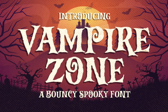Vampire Zone: A Spooky, Bouncy Display Font That Breathes Life Into Editorial Design