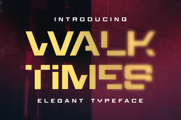 Walktimes: A Bold Display Font for Scroll-Stopping Marketing