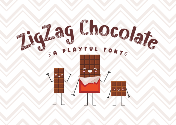Zigzag Chocolate: A Playful Display Font for Editorial Charm